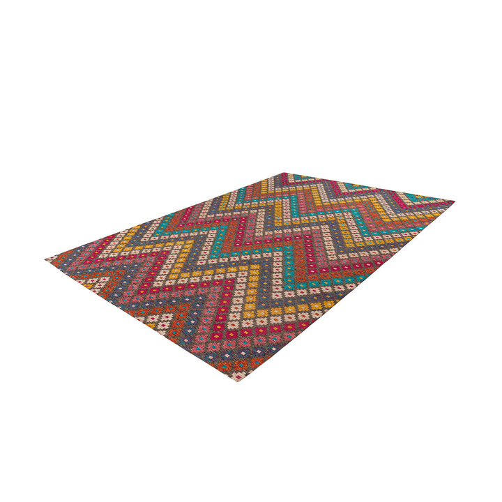 Teppich Wohnzimmer - Patty ZigZag 225 Bunt - 2