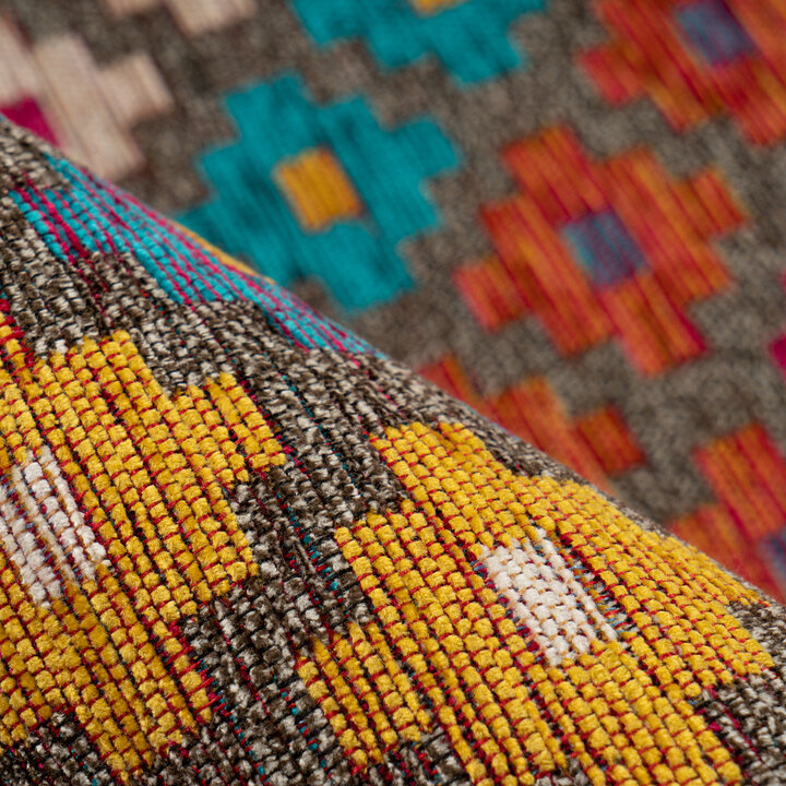 Teppich Wohnzimmer - Patty ZigZag 225 Bunt - 3