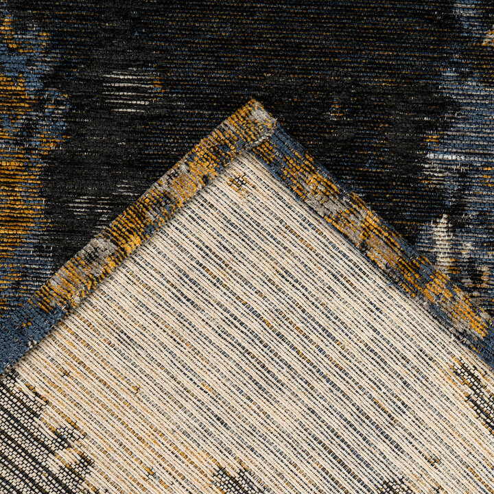Teppich Wohnzimmer - Patty Abstract 525 Blau Bunt - 4
