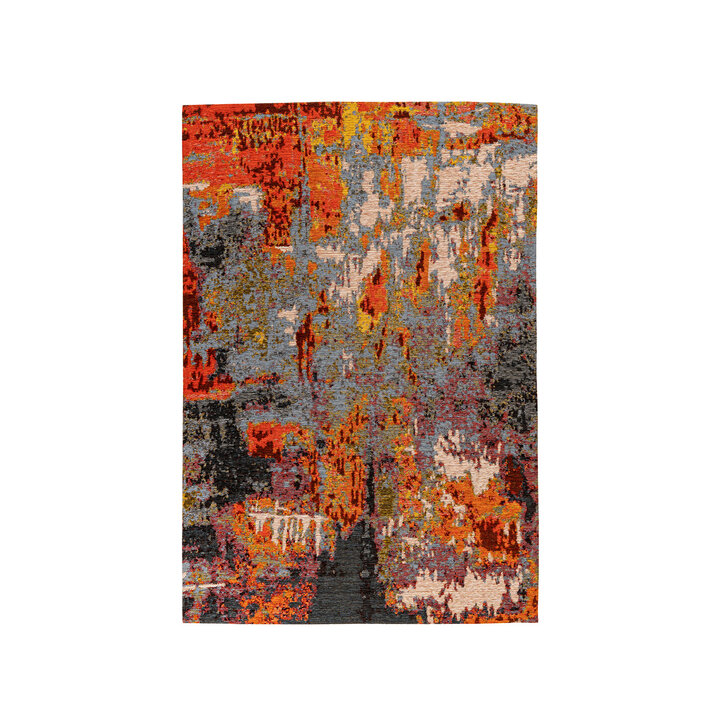 Teppich Wohnzimmer - Patty Abstract 525 Rot Bunt - 1
