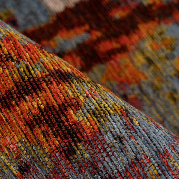 Teppich Wohnzimmer - Patty Abstract 525 Rot Bunt - 3
