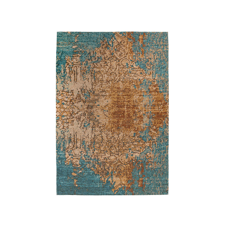 Teppich Wohnzimmer - Patty Vintage 725 Creme Blau - 1