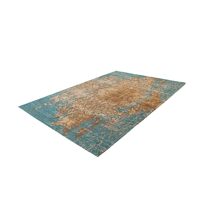 Teppich Wohnzimmer - Patty Vintage 725 Creme Blau - 2