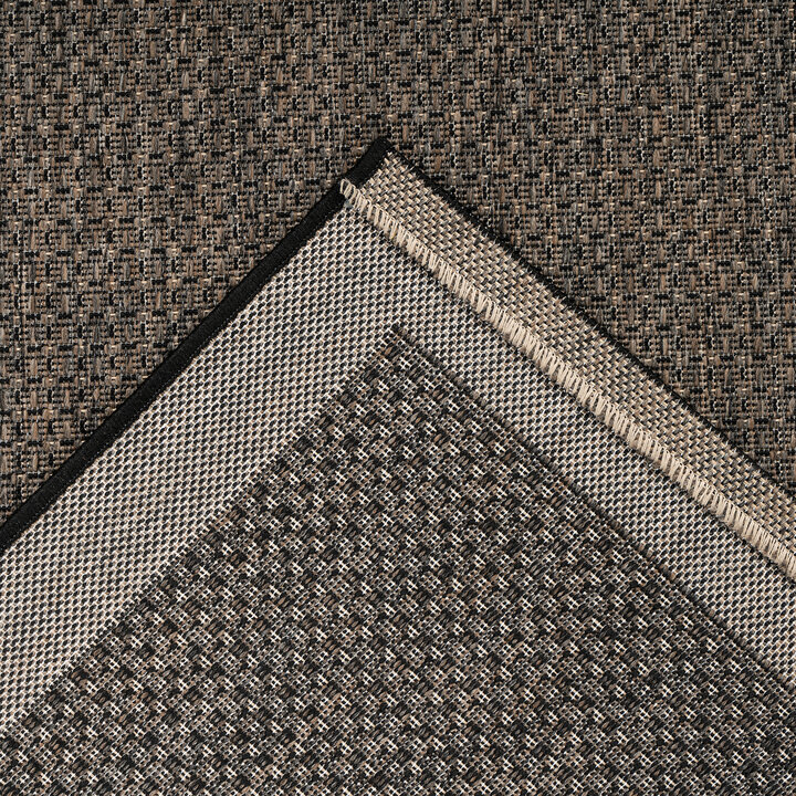 In- & Outdoor Teppich - Swash Border 100 Braun - 3