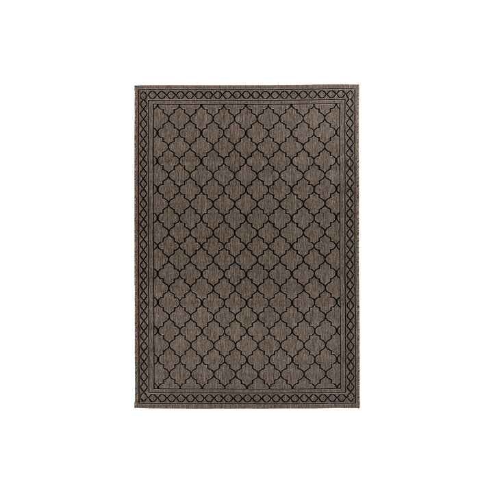 In- & Outdoor Teppich - Swash Diamonds 300 Grau Braun - 1
