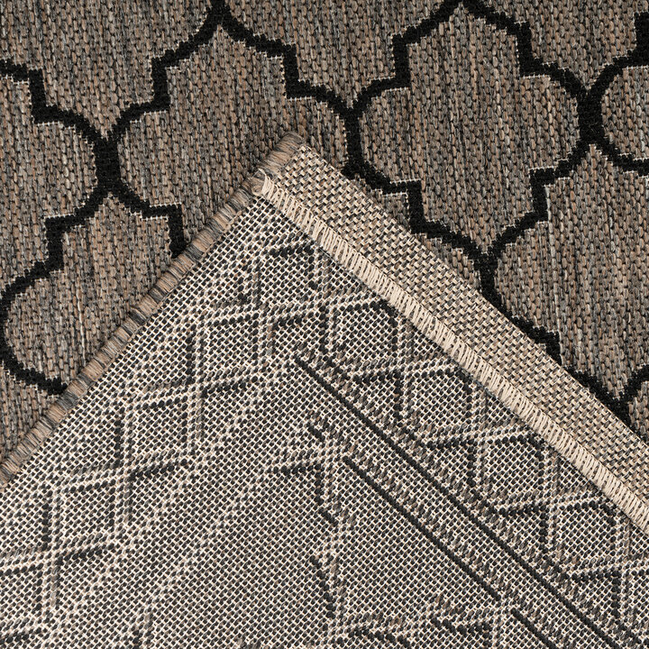In- & Outdoor Teppich - Swash Diamonds 300 Grau Braun - 3