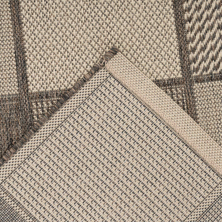 In- & Outdoor Teppich - Swash Tiles 400 Braun Creme - 3