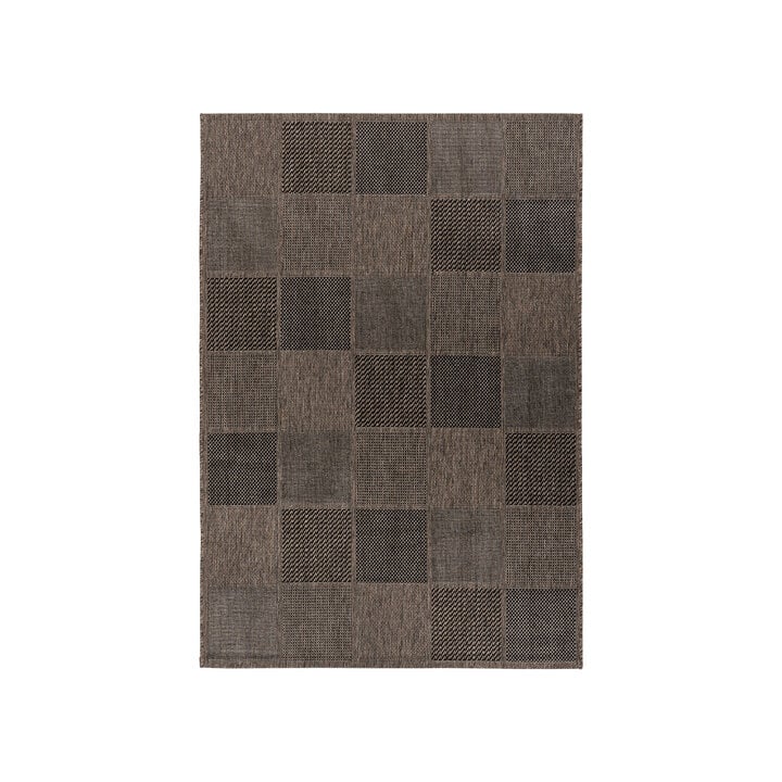 In- & Outdoor Teppich - Swash Tiles 400 Braun Grau - 1