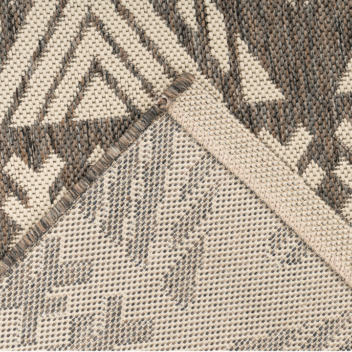 In- & Outdoor Teppich - Swash Geo 500 Braun Creme - 3