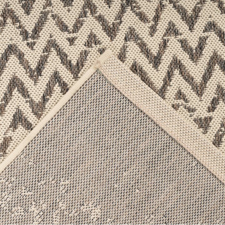 In- & Outdoor Teppich - Swash ZigZag 600 Creme Braun - 3