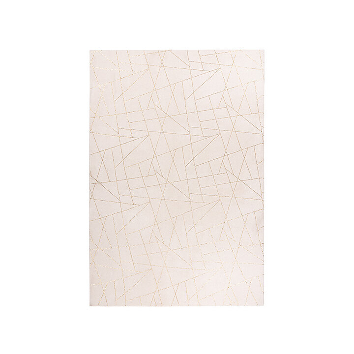 Geometrischer Teppich - Botticino 125 Creme Gold - 1