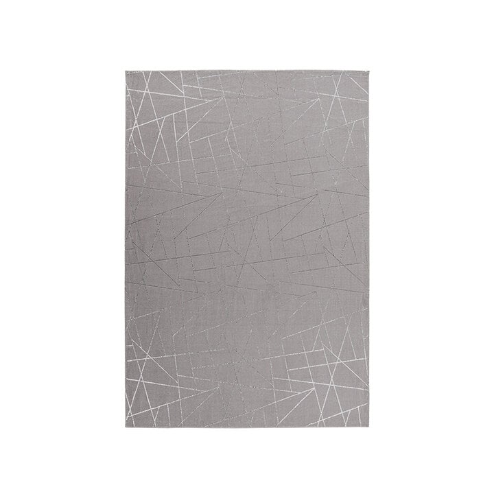 Geometrischer Teppich - Botticino 125 Taupe Silber - 1