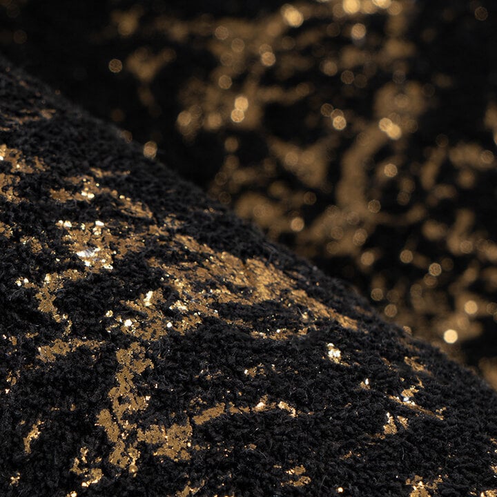 Marmor Teppich - Botticino 225 Schwarz Gold - 3