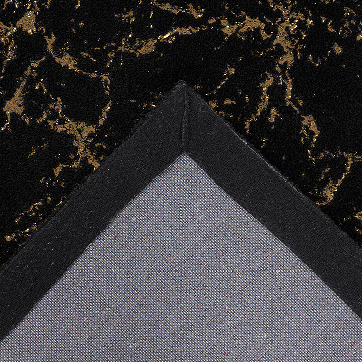 Marmor Teppich - Botticino 225 Schwarz Gold - 4