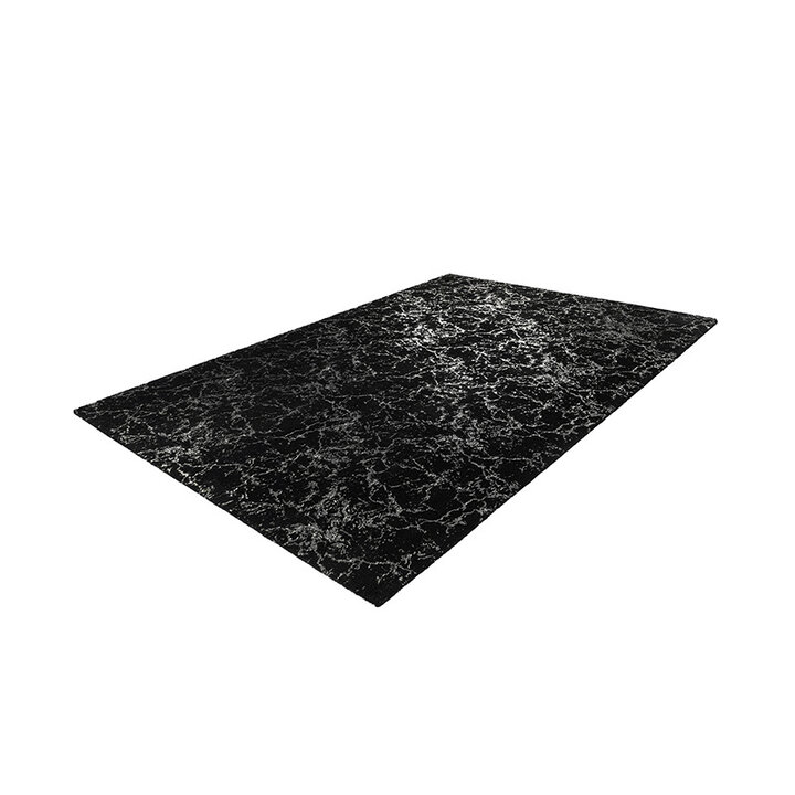 Marmor Teppich - Botticino 225 Schwarz Silber - 2