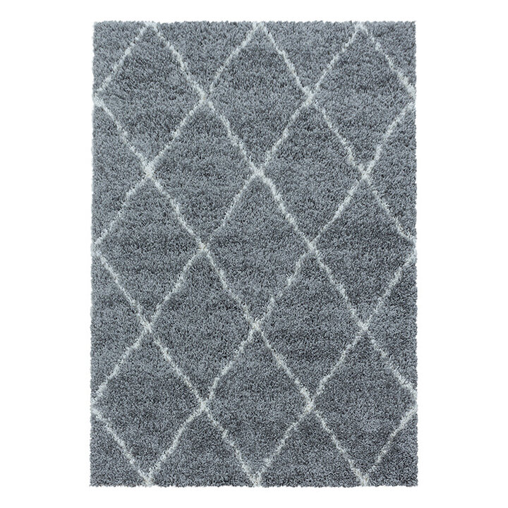 Berberteppich - Agadir Lines Grau Creme - 1