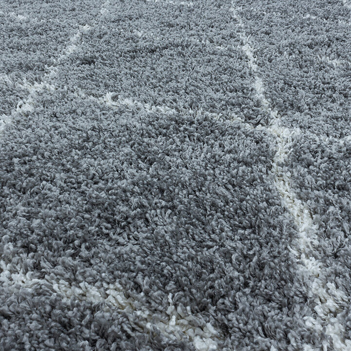 Berberteppich - Agadir Lines Grau Creme - 3