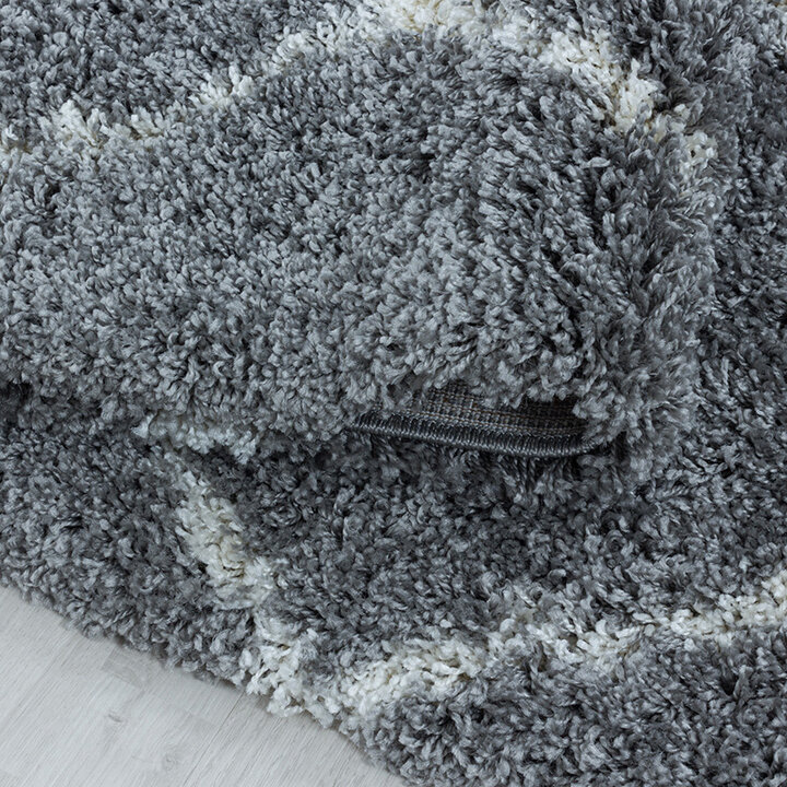 Berberteppich - Agadir Lines Grau Creme - 4