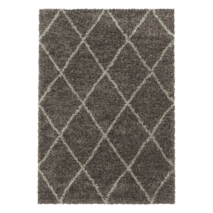 Berberteppich - Agadir Lines Taupe Creme - 1