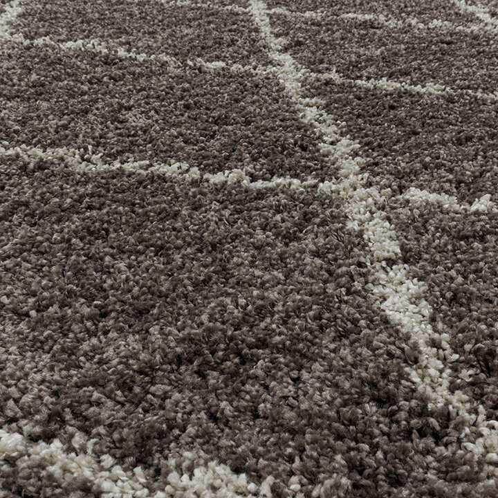 Berberteppich - Agadir Lines Taupe Creme - 3