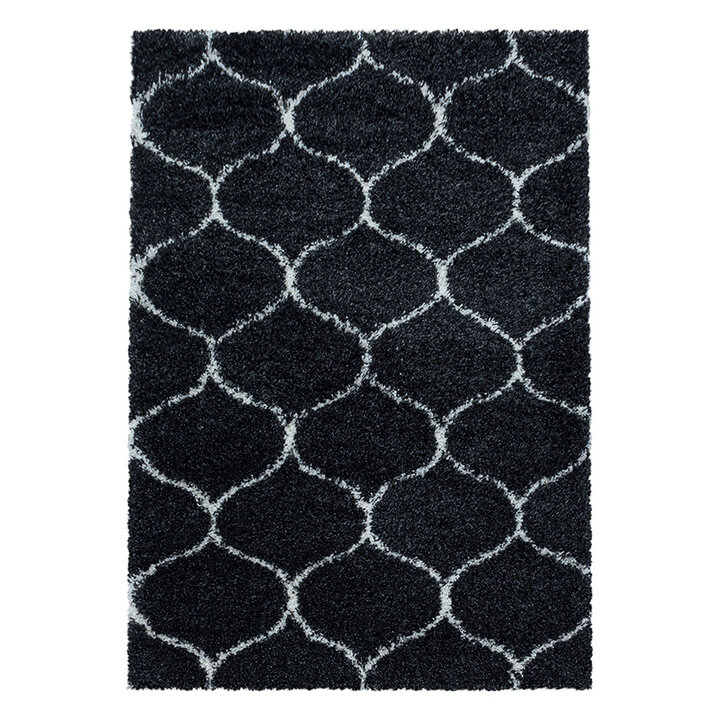Berberteppich - Agadir Circle Anthrazit Creme - 1