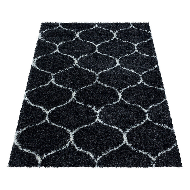 Berberteppich - Agadir Circle Anthrazit Creme - 2