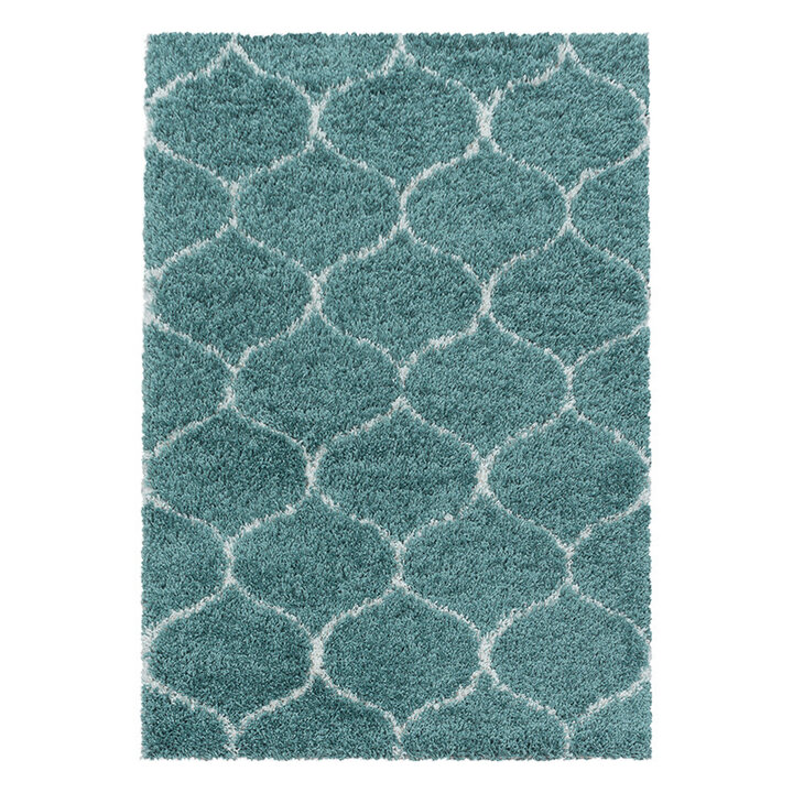 Berberteppich - Agadir Circle Blau Creme - 1