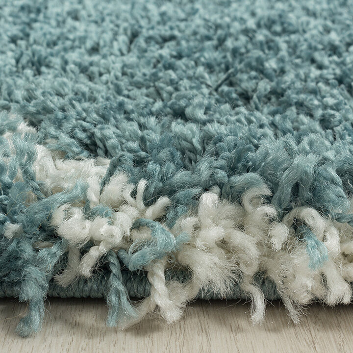 Berberteppich Rund - Agadir Circle Blau Creme - 2