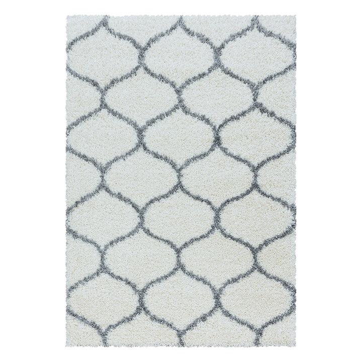Berberteppich - Agadir Circle Creme Grau - 1