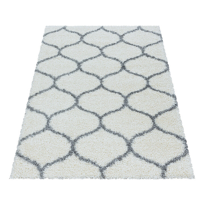 Berberteppich - Agadir Circle Creme Grau - 2