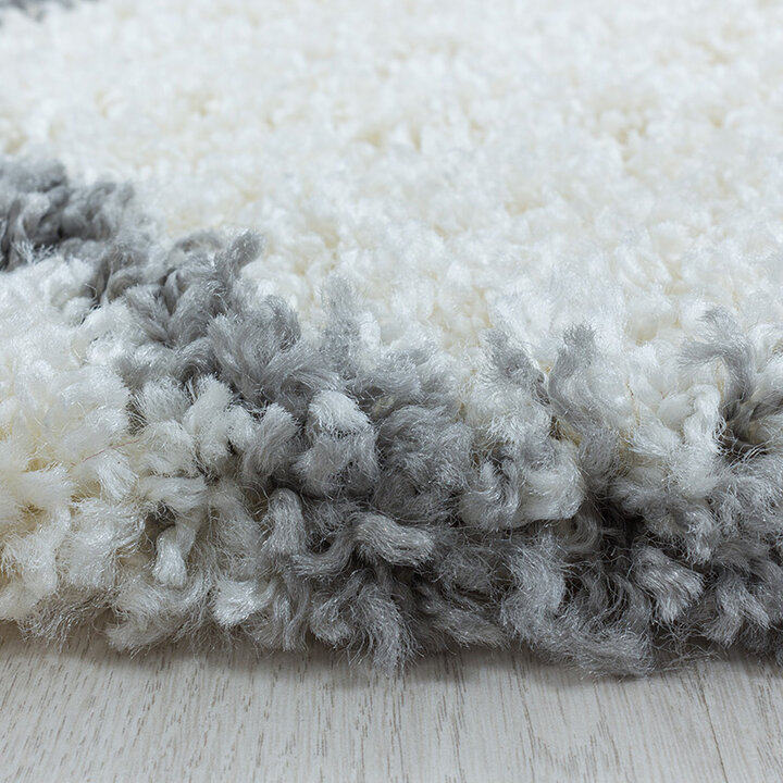 Berberteppich - Agadir Circle Creme Grau - 3