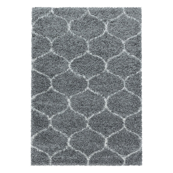 Berberteppich - Agadir Circle Grau Creme - 1