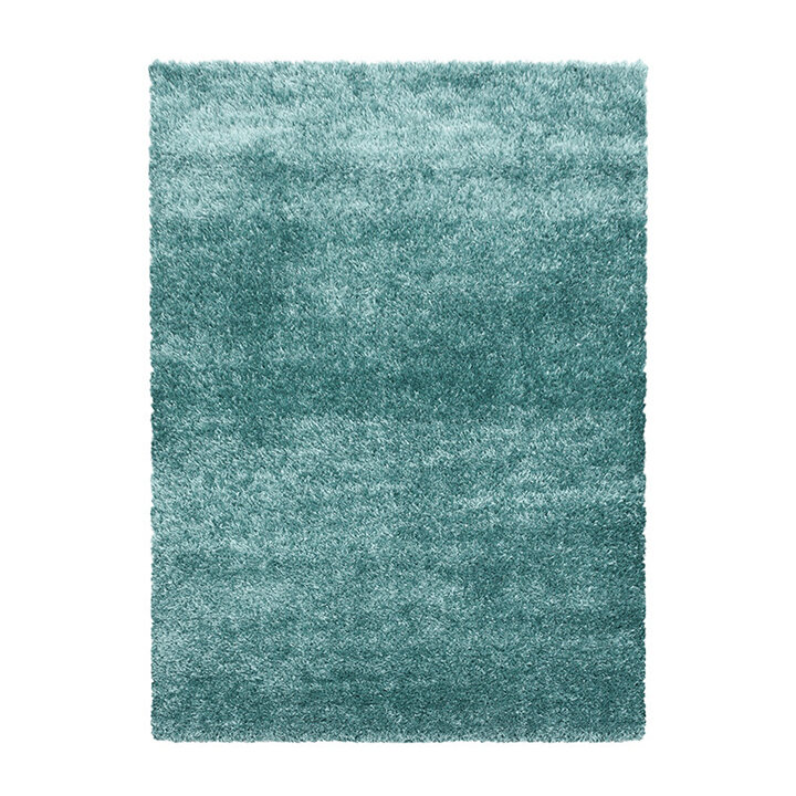 Hochflor Teppich - Blushy Türkis - 1