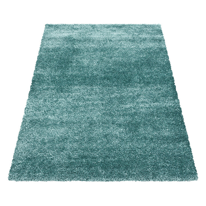 Hochflor Teppich - Blushy Türkis - 2