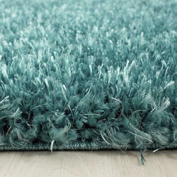 Hochflor Teppich - Blushy Türkis - 3