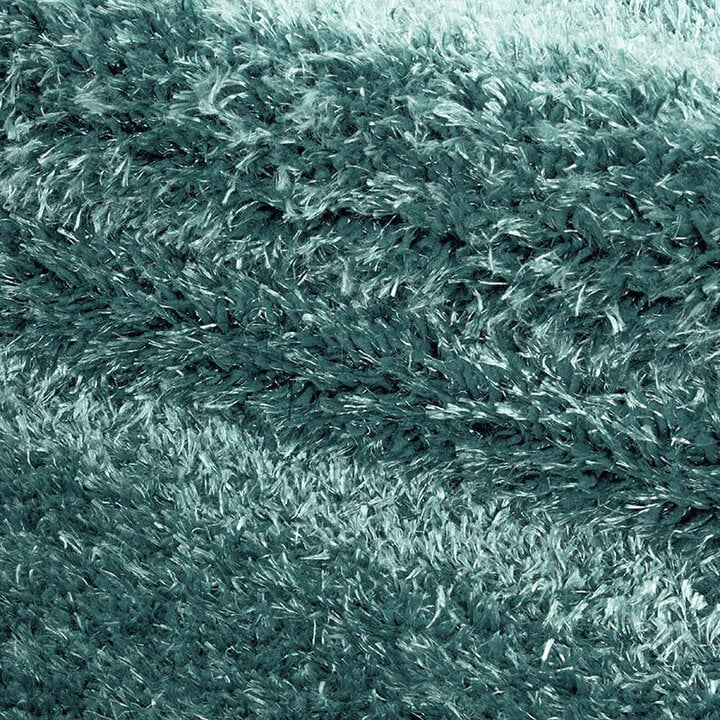 Hochflor Teppich Rund - Blushy Türkis - 3