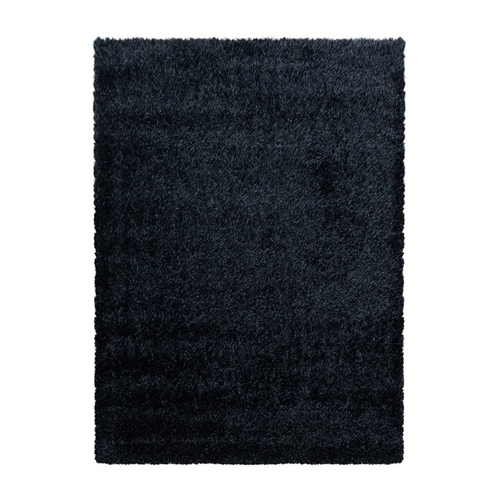 Hochflor Teppich - Blushy Schwarz Meliert - 1