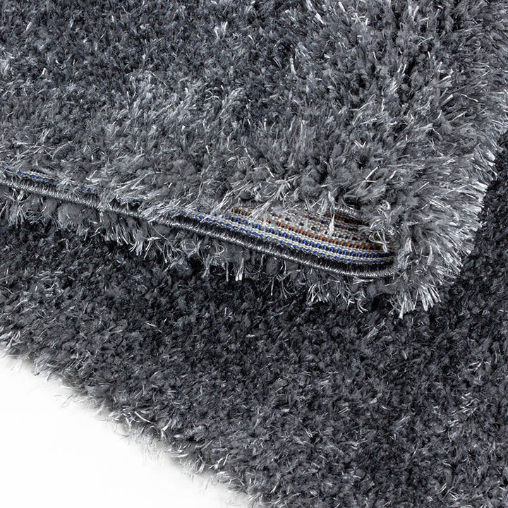 Hochflor Teppich Rund - Blushy Dunkelgrau - 2