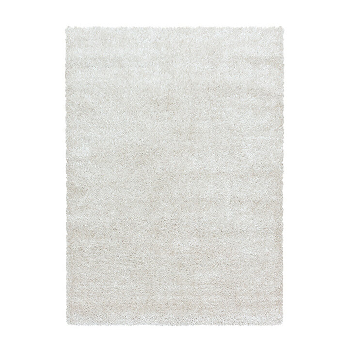 Hochflor Teppich - Blushy Creme Weiß - 1
