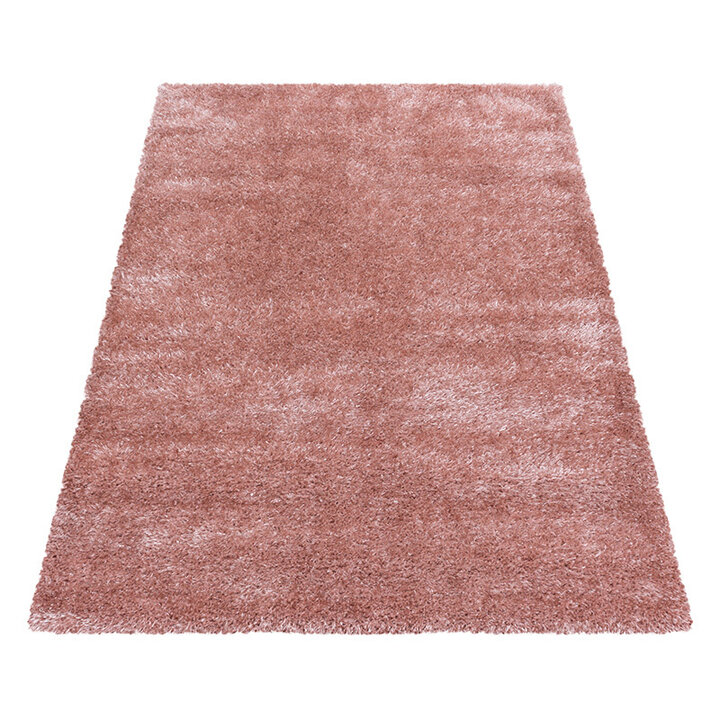 Hochflor Teppich - Blushy Rosa - 2