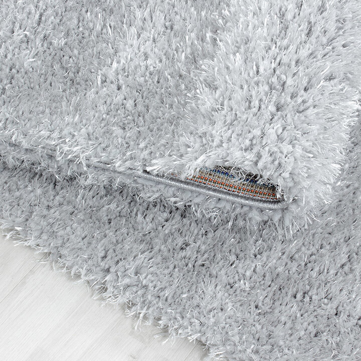 Hochflor Teppich - Blushy Hellgrau - 4