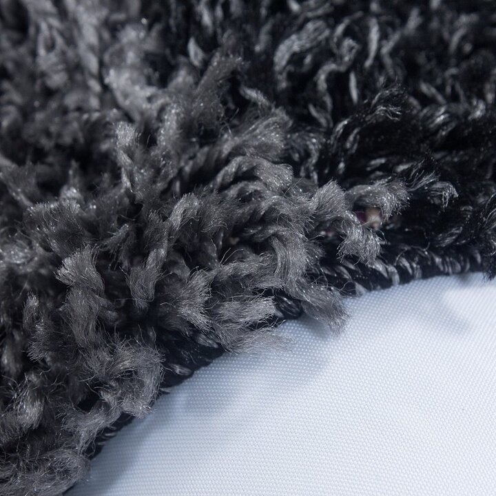 Hochflor Teppich - Cube Schwarz  - 3