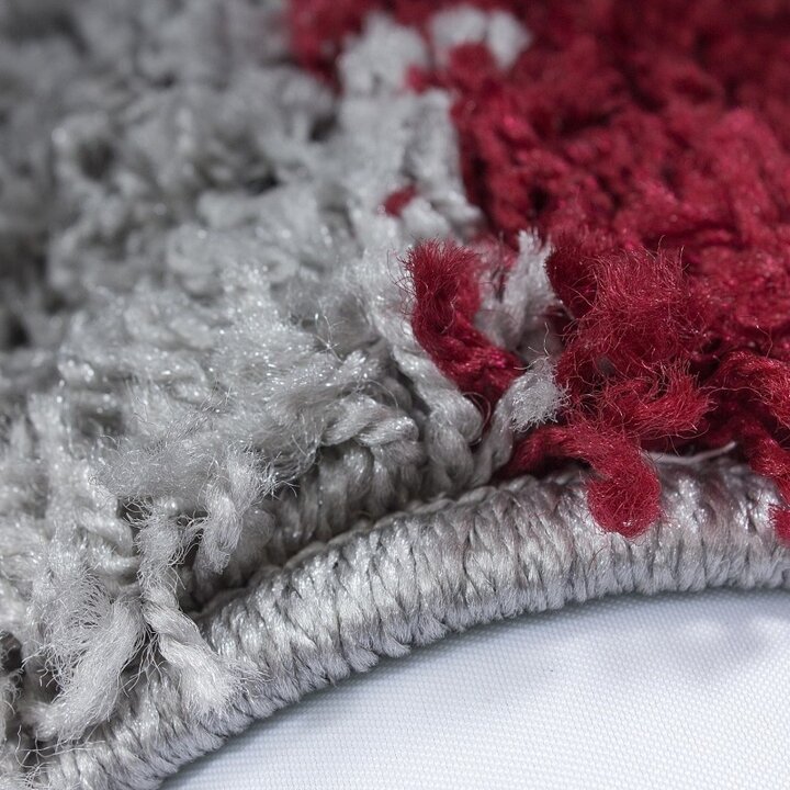 Hochflor Teppich - Cube Rot - 3