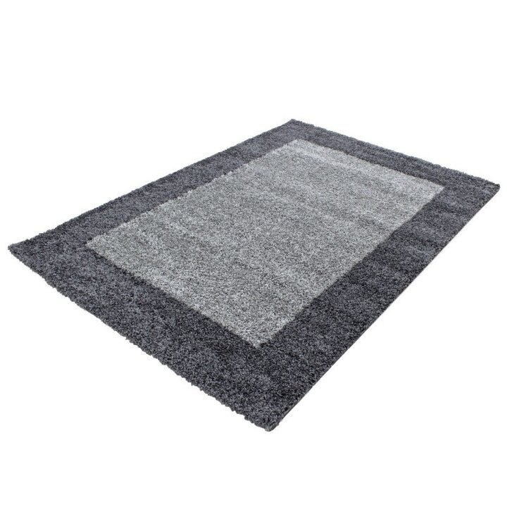 Hochflor Teppich - Edge Grau - 1