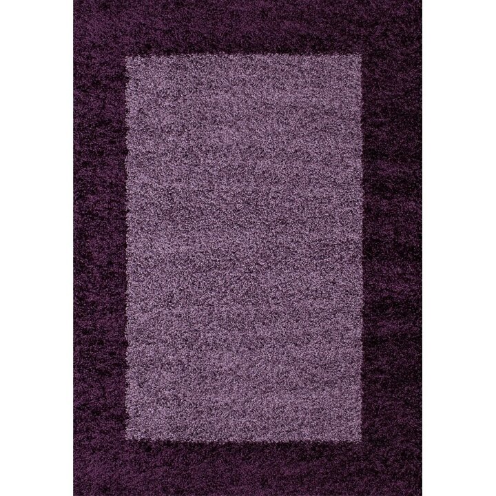 Hochflor Teppich - Edge Lila - 2