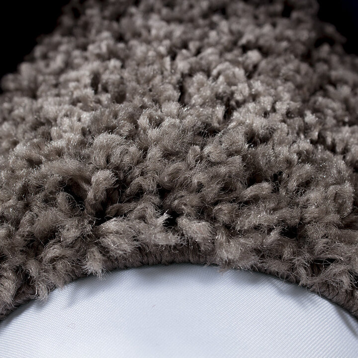 Hochflor Teppich - Edge Taupe - 4