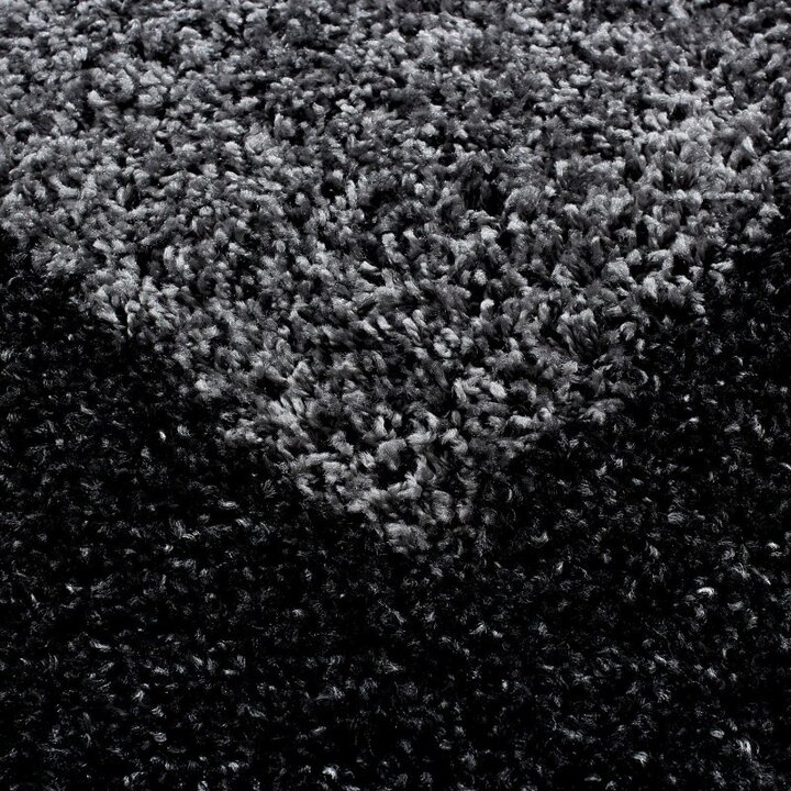 Hochflor Läufer - Edge Schwarz - 1
