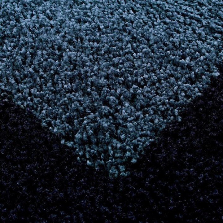 Hochflor Läufer - Edge Blau - 1