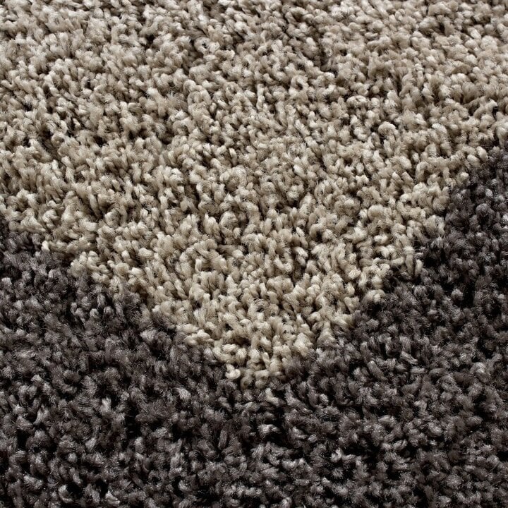 Hochflor Läufer - Edge Taupe - 1