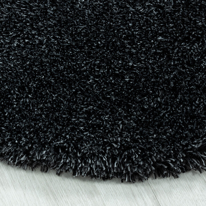 Hochflor Teppich Rund - Fuzzy Anthrazit - 2